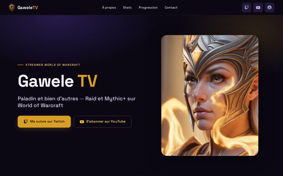 Aperçu du site Gawele TV