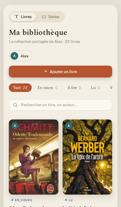 En version mobile